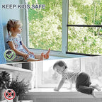 DIIG Sliding Door Security Bar 2packs, 17.7-50.5inch Adjustable Locking Window Safety Bar with Rubber Tips,Diameter 1inch Window Security Bar for Home Apartment (Black 2Packs)