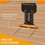 100PCS Oscillating Tool Blades, Titanium & HCS Oscillating Saw Blades for Metal/Wood/Plastic Cutting, Curved Edge Multi Tool Blades Fit for Dewalt, Milwaukee, Dremel, Ryobi, Rockwell