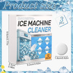 3 Pack 36 Pcs Ice Machine Cleaner Tablets Descaler, Clean Tablets for Ice Makers, Scale Remover for Countertop, Deep Cleaning, Remove Odor