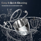 Stand Mixer, 6.5QT 10-Speed Tilt-Head Electric Stand Mixer, 3-In-1 Kitchen Mixer with Bowl, Dough Hook, Whisk and Beater, Food Mixer for Baking, Cake and Most Home Cooks, Red