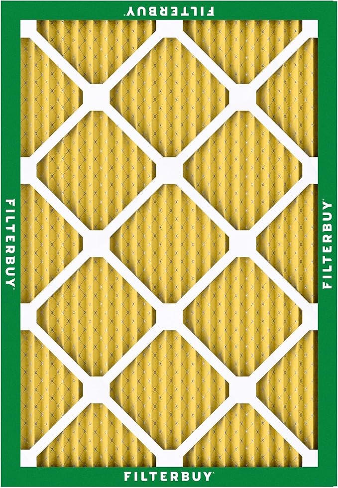Filterbuy 22x24x1 Air Filter MERV 11 (MPR 1200) Allergen Defense Replacement (4-Pack), Electrostatic Pleated HVAC AC Furnace Filters, Made in USA (Actual Size: 21.50 x 23.50 x 0.75)