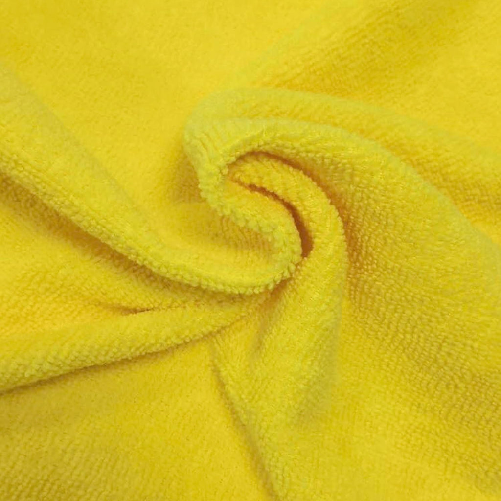 POLYTE Microfiber Cleaning Cloth Ultrasonic Cut Edgeless, 14 x 14 in (36 Pack, Blue,Green,Yellow)