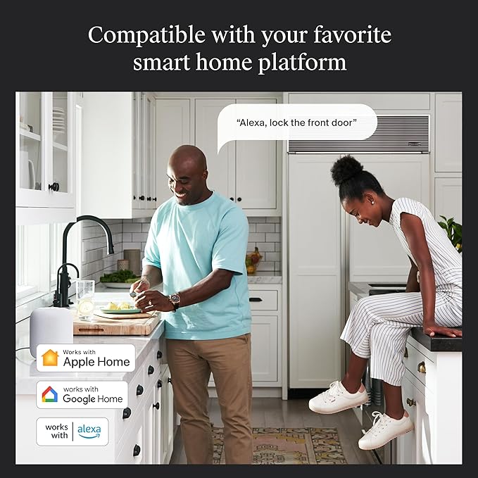 Level Bolt (Wi-Fi) Smart Deadbolt - Make Your Lock Smart & Keep Existing Hardware and Keys - Lock/Unlock from Anywhere - Level App for iOS & Android - Works with Apple Home, Alexa & Google Home