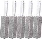 AZEN 5 Pack Pumice Stone for Cleaning, Pumie Scouring Stick with Handle, Pumice Stone Toilet Bowl Cleaner, Hard Water Stain Remover for Toilet, Bathroom, Kitchen Sink, Grill