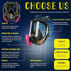 Reusable Half Face and Full Face Gas Mask with Activated Carbon Filter Against Organic Vapor/Dust/Chemical