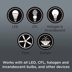 Enbrighten Almond Add-On Switch, QuickFit & SimpleWire, Z-Wave/Zigbee, Not A Stand Alone Switch, 2 Pack, 85096