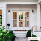 Darkaway Outdoor Wall Lights,2pcs Exterior Lighting Fixtures Wall Mount Porch Lights Waterproof Outdoor Sconce with Water Ripple Glass for House Patio Hallway Garage