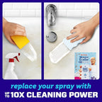 Mr. Clean Magic Eraser Sponge, Bathroom Cleaner, Soap Scum Shower & Tub Cleaner, 2 in 1 Bath, 7ct