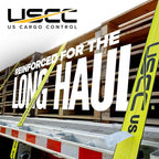 US Cargo Control 4" x 30' Winch Strap with D-Ring, 5,400 LBS Working Load Limit, Heavy Duty Flatbed Tie Downs, Yellow 4 Inch Straps for Flatbed Trailers, Trucks, and Cargo Securement