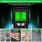 Stud Finder Wall Scanner - 5 in 1 Stud Finder Tool w/Smart Chip and HD LCD Display, Stud Detector Beam Finders for the Center and Edge of Wood AC Wire Metal Studs Joist Pipe (‎‎black Seaweed)