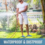 Shoe Covers Disposable Non Slip - Pack of 100 (50 Pairs), Premium Waterproof and Recyclable Shoe Booties Covers for Indoors, Fits Up To 11 US Men and 13 US Women Size