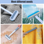 1 PCS Pet Hair Remover for Furniture,4 in 1 Reusable Lint Brush with 17-Inch Handle, Washable Tool for Dog and Cat Hair on Couches, Carpets, Clothes, Bedding, and Cars