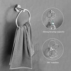 Bathroom Hardware Set 10 Pieces, Stainless Steel Towel Bar Set Includes 16 inch Towel Bar, Towel Hook, Towel Ring Toilet Paper Holder
