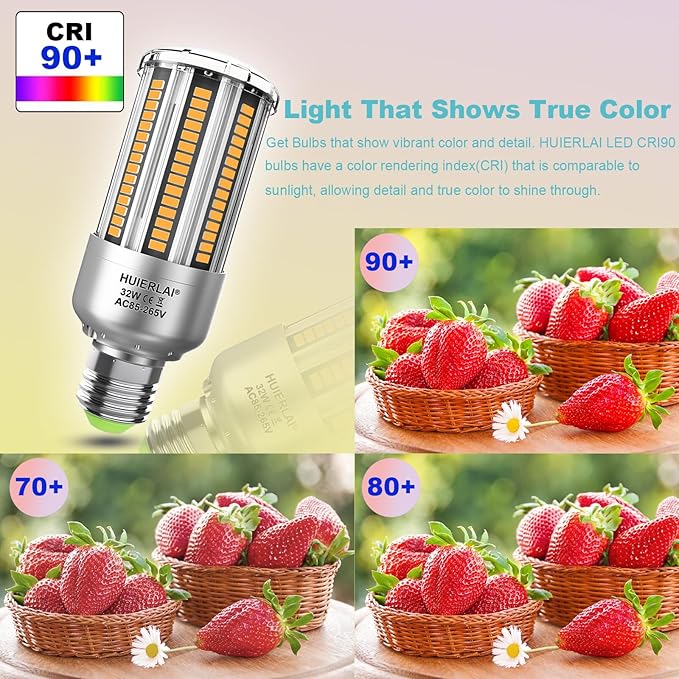 Radar Motion Sensor LED Light Bulbs, 32W Warm White 2700K 4000LM (300 Watt Equivalent) Auto Motion Detector Activated Dusk to Dawn Light for Stairway, Hallway, Porch, Garage, Driveway, Patio, 2 Pack