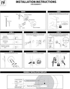 Mega Handles - Ronn Entrance Deadbolt I Deadbolt for Entry Lever Door Handle - Heavy Duty Round Lock for Left or Right-Handed Doors - Interior/Exterior Door Lever Deadbolt- Satin Brass