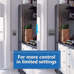 IDER Minimalist Design Matte Finish Lighted Triple Switch, Combination Frameless Decorator Switch with Locator Light, Ground Terminal, Single Pole, 15A 120-277V, UL Listed, LCS3-1P-SG, Space Gray