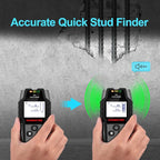 HANMATEK Stud Finder Wall Scanner Detector with Pro Smart Sensor,Audio Alarm and HD LCD Display,5 in 1 Upgrade Wood Exact Mode Stud Finder Tool for The Center Edge of Metal,Studs,AC Wire,Pipe