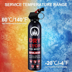 2PCS Fire Extinguisher for Home - Dry Stop Fire Extinguisher Spray, 600g Dry Chemical Fire Extinguisher for Kitchen, Car & Home | Portable, Fights Grease, Electrical & Vehicle Fires