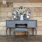 Dixie Belle Paint Company Chalk Finish Furniture Paint - Hurricane Gray (8oz) - Matte Medium Gray Chic Chalk Mineral DIY Furniture Paint