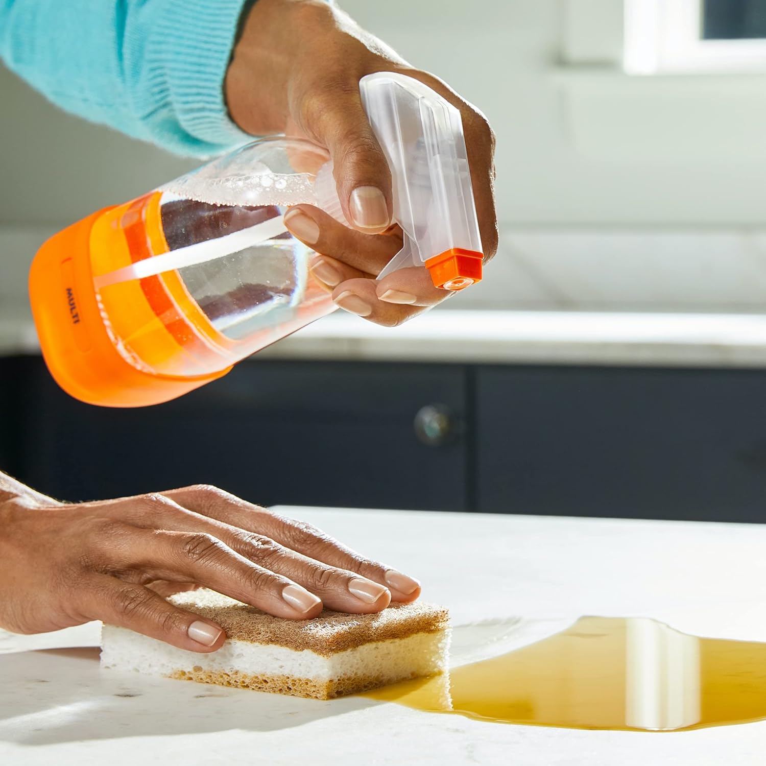 Grove Co. Multi-Purpose Cleaner, Refill Concentrate (6 x 1 Fl Oz) Plant-based Household Cleaning Supplies, Ammonia & Chlorine Free, No Plastic Waste, Lemon & Eucalyptus Scent, Total 3 x 2 Pack Refills