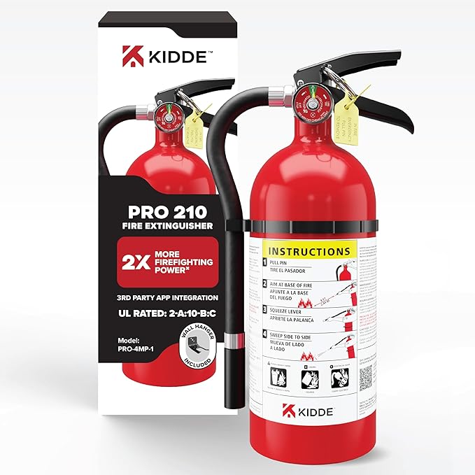 Kidde Commercial-Grade Fire Extinguisher for Office, Schools, Rechargeable, 2A10BC