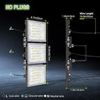 STASUN 150W LED Flood Light, Mini Series Outdoor Floodlight, 15000LM 6000K Daylight White, IP66 Waterproof, 3 Adjustable Heads, LED Exterior Flood Lights for Backyard, Driveway, Garage, Patio, Porch