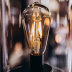 6pcs ST38 Edison Small Bulb 2W Equivalent to 10W-15W-20W E12 Base Warm Amber Glass LED Bulbs for Chandeliers Fans Candelabras Outdoor ST38 String Lights