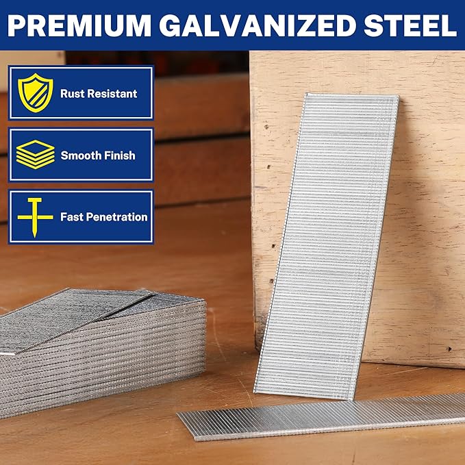 WORKPRO 1-1/2" 18 Gauge Brad Nails, 6000 Count Universal Brad Nails for Pneumatic, Electric Brad Nailer