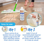 Premium Floor Cleaner, All Purpose Multi Surface Cleaner & Optically Enhanced Brightener, Neutral pH, 3X Strength, No Rinse - Lemon Citrus, 8 Oz for 1 Gal