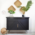 Dixie Belle Paint Company Chalk Finish Furniture Paint - Caviar (16oz) - Matte Black Chic Chalk Mineral DIY Furniture Paint