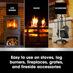 Furniture Clinic Stove Restorer | Matte Black High Heat Paint | Restores and Protects Cast Iron | For use on Log Burners, Grates, & Fireplaces | 8.5oz / 250ml