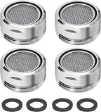 Litoexpe 15/16 Inch Faucet Aerator 4 PCS, Kitchen Sink Aerator Replacement Parts, Sink Faucet Male Thread Faucet Filter with Brass Shell and Gasket for Bathroom