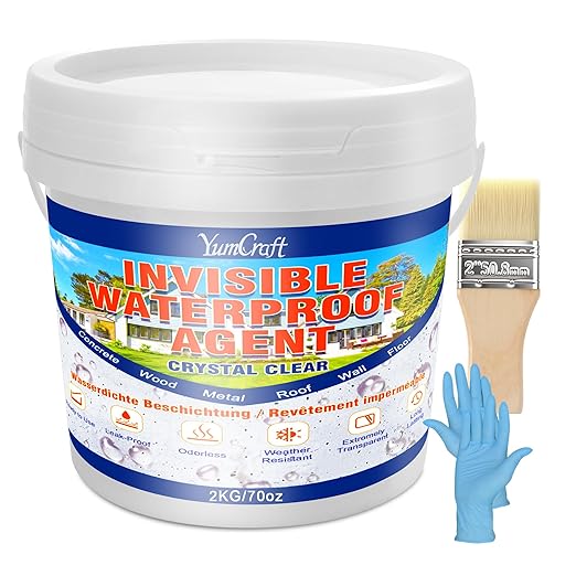 Waterproof Adhesive 70oz, Transparent Waterproof Sealant Coating, Anti-Leaking Sealant Agent - Sealants Repair Leak Agent for Roofs, Bathroom, Walls, Kitchen, Garden, Indoor & Outdoor