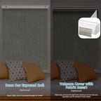 SmartWings Motorized Smart Blinds with Remote, Custom Automatic 100% Blackout Roller Shade Compatible with Alexa/Homekit/Google, Electric Smart Blinds for Indoor Windows, Vigor Sage