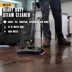 McCulloch MC1270 Portable Power Steam Cleaner, 30 Minute Runtime, 16 Accessories: Mop Head, Brushes, & More - Built for Home, Tile, Grout, Carpet, Furniture, & Personal Car Detailing