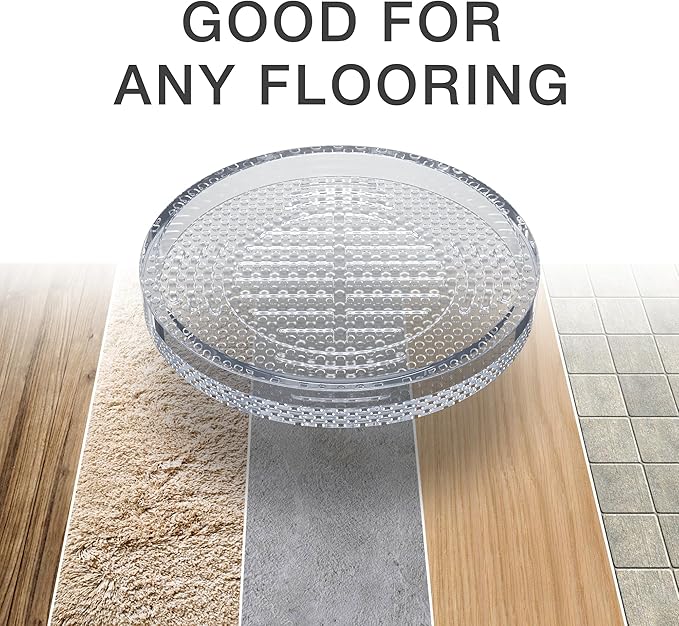 X-Protector Furniture Cups - 8 PCS 2.2" - Non Slip Furniture Pads for Hardwood Floors - Transparent Floor Protectors - Bed Stoppers to Prevent Sliding - Keep Furniture from Sliding on Floor! (Round)
