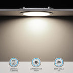 TORCHSTAR 12-Pack 4 Inch Ultra-Thin LED Recessed Lighting with J-Box, 4000K Cool White, 10W Dimmable 700lm Brightness LED Downlight, ETL & Energy Star Listed