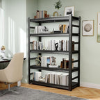 Garage Shelving Units, Heavy Duty 5-Tier Storage Shelves, Metal Adjustable Storage Rack, Steel Shelves, 2750 lbs Capacity, Industrial Shelving for Heavy Tools (Black, 23.62"Dx47.24"Wx87.01"H, 5-tier)