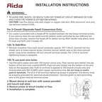 AIDA 10 Pack 15 Amp Outlet Duplex Electrical Receptacle Outlets,Power Outlet,Tamper Resistant,Heavy-Duty Receptacle, 2 Pole,3-Wire, Self-Grounding Clip, NEMA 5-15R,UL Listed,White