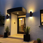 2 Pack Up Down Outdoor Wall Lights, Patio Wall Light Fixture, Oil Rubbed Bronze Porch Lights Outside Wall, Anti Rust Waterproof Outdoor Wall Sconce for Garage, Balcony, Backyard - ETL