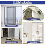 KING MOUNTAIN Black Window Screen Repair Tape,3inX40FT Heavy Duty Screen Repair Kit for Window Screen and Screen Door Tears Holes,Strong Adhesive & Waterproof Window Screen Patch