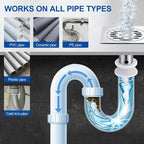 BELL BIRD Drain Opener,Powerful Unclogging,Crystal lye, Sodium hydroxide, Unclog drains, Bathroom sinks, Kitchen sinks, Shower pipes (3 PSC, Gram, 780)