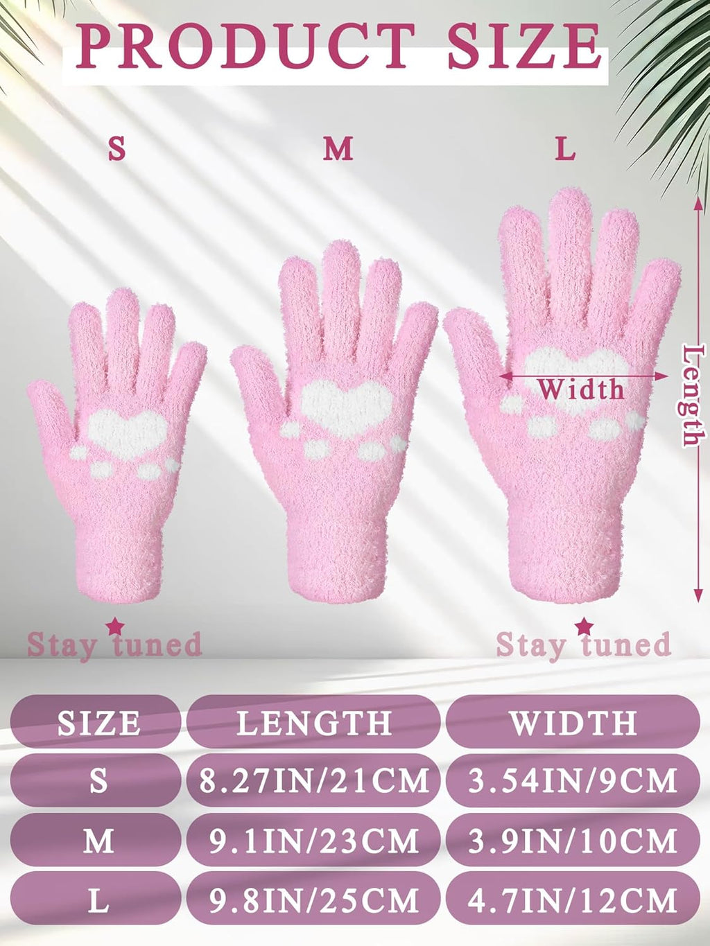 Patelai 3 Pairs Microfiber Plant Dusting Gloves Leaf Cleaning Gloves for Indoor Plants, Blinds, Furniture, House(Green, Pink, Grass Green,Medium)