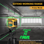 PREXISO Rechargeable 360° Self Leveling Green Laser Level with Tripod, Magnetic Base, Glasses - For Construction, Tile, Home Renovation