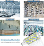 2-Pack 100W LED Corn Light Bulbs,5000K,AC110-277V,15000lm,E26/E39 Base,LED Replacement Metal Halide HID CFL for Commercial Industrial Lighting Warehouse High Bay Light Fixture Garage Workshop