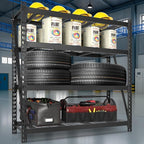 BILT HARD 72" W x 24" D Heavy Duty Garage Shelving, 72" H Storage Shelves, 5-Tier Industrial Metal Shelving Units with Adjustable Shelf, Steel Wire Utility Storage Shelves, 8000 LBS