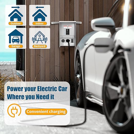 RV Electrical Outlet Panel with Breaker Temporary Power Outlet Panel RV Circuit Breaker Box with 20,30,50-Amp Receptacle Installed Weatherproof RV Power Outlet Box