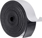 MAGZO Weather Stripping Door Seal, 2 Inch Wide X 1/8 Inch Thick Adhesive Foam Tape Soundproof Weatherstripping for Windows, 1 Roll Total 16FT Black