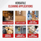 MP Maresh Products Vacuum Hose Replacement Compatible with Shop Vac Style Wet Dry Vacuum Cleaner - Crushproof Dust Collection Hose for Industrial and Commercial Use with Suction Control - 10' x 1-1/4"