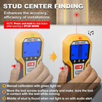 PREXISO Stud Finder Wall Scanner 5-in-1 Wall Stud Finders & Scanners, Stud Finder Tool with LED Indicator for Center Finding, Wood Ac Wire Metal Joist Pipe Stud Detector